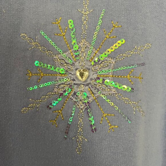 Breckenridge Women's Blue Sweatshirt - Picture 2 of 4